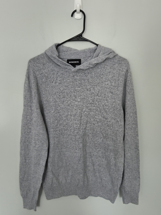 Bonobos Other - Bonobos Men’s Light Gray Hoodie Sweater Cotton And Cashmere Size M